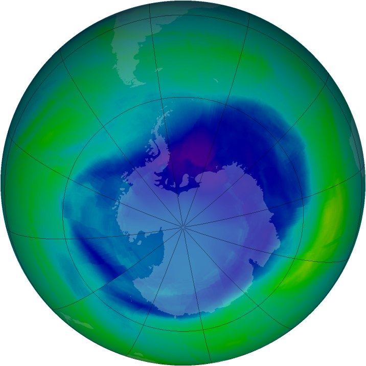 Ozone Map 2008-09-04